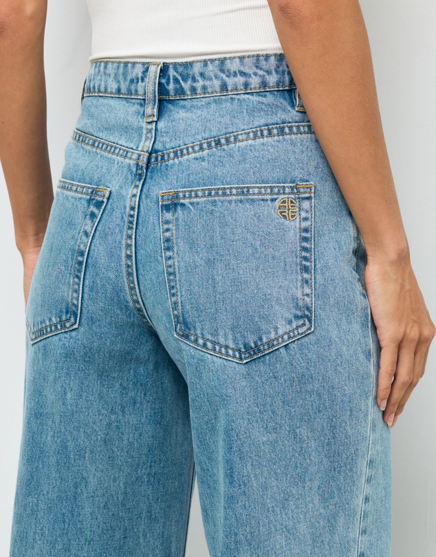 AERE - High Rise Wide Leg Jeans