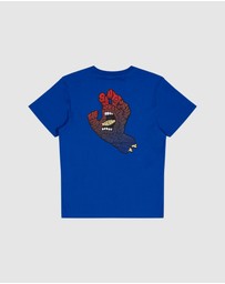Santa Cruz - Letter Hand Fade Short Sleeve Tee - Teens