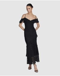 Romance by Honey and Beau - Trianna Off Shoulder Lace Dress