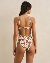 Rhythm - Melia Floral Tie Front One Piece