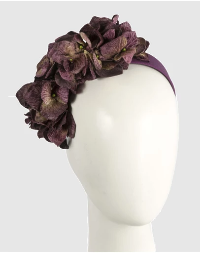 Max Alexander - Purple Flowers Fascinator