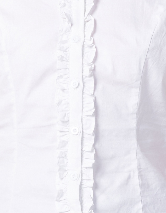 MVN - Cap Sleeve Shirt With Ruffles