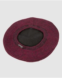 Max Alexander - European Made Crocheted Wine Wool Beret