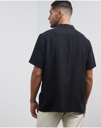 AERE - Linen Camp Collar Shirt
