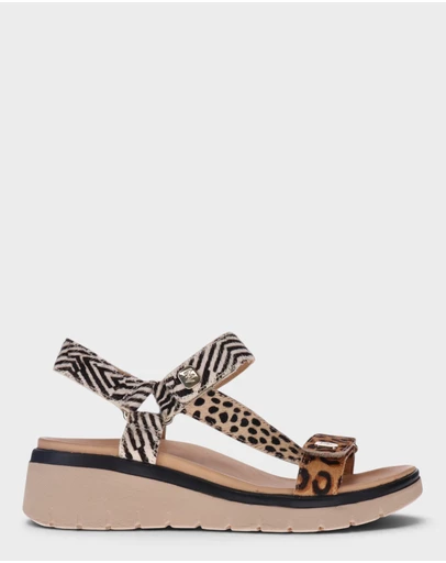 Mia Vita - Candice Sandal - Leopard Multi
