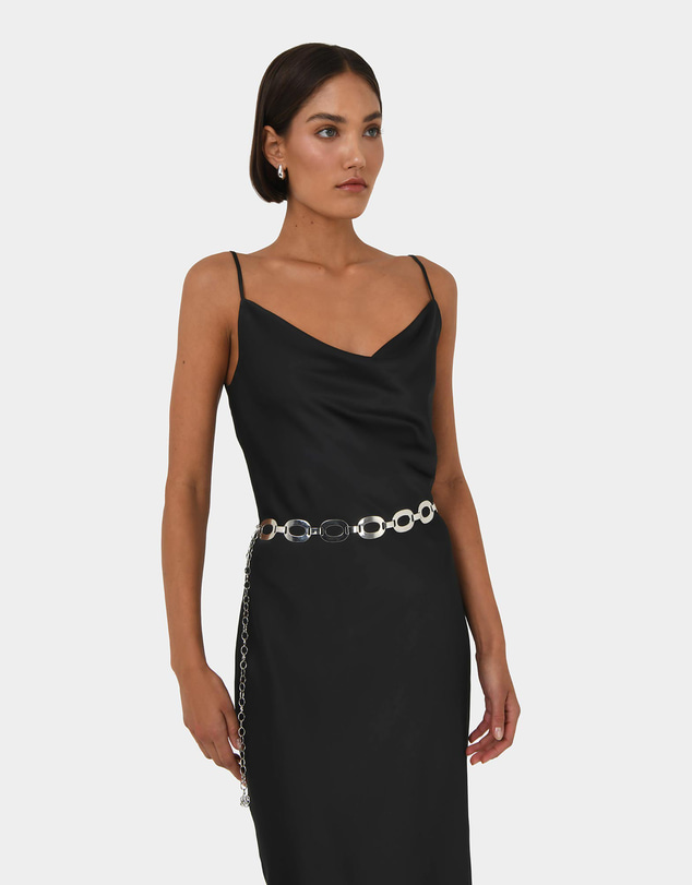 Forcast - Joy Satin Cowl Neck Dress