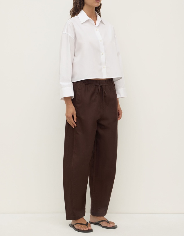 Assembly Label - Aurora Cropped Cotton Poplin Shirt