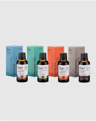 The Groomed Man Co - Beard Oil 4 Pack