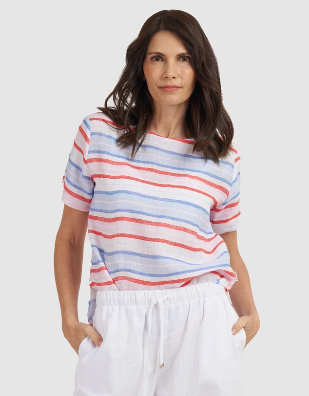 CAMIXA - Teena Linen T-shirt Top