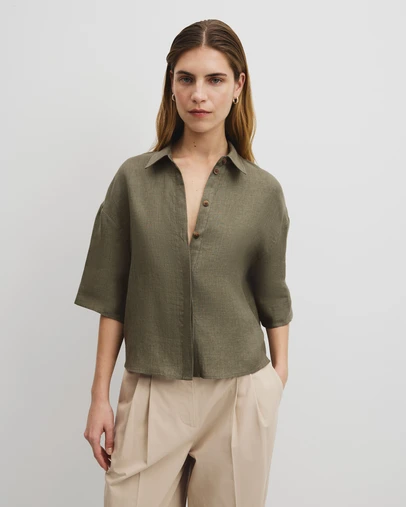 Country Road - Short Sleeve Linen Shirt