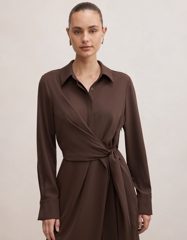 Forever New - Isobel Tie Shirt Mini Dress