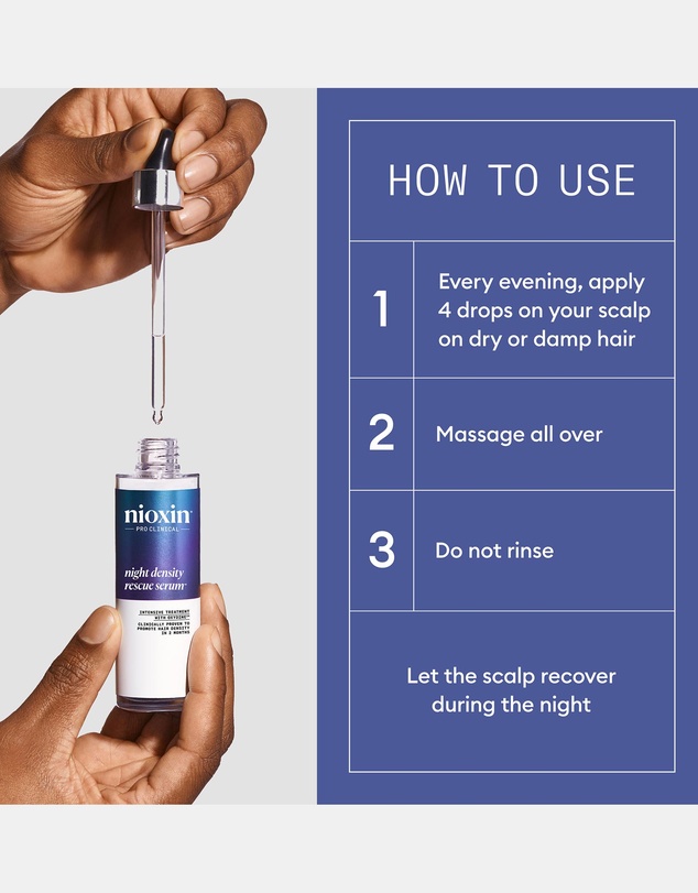 Nioxin - Nioxin Night Density Rescue Serum - Overnight Hair Thickening Serum, 70ml