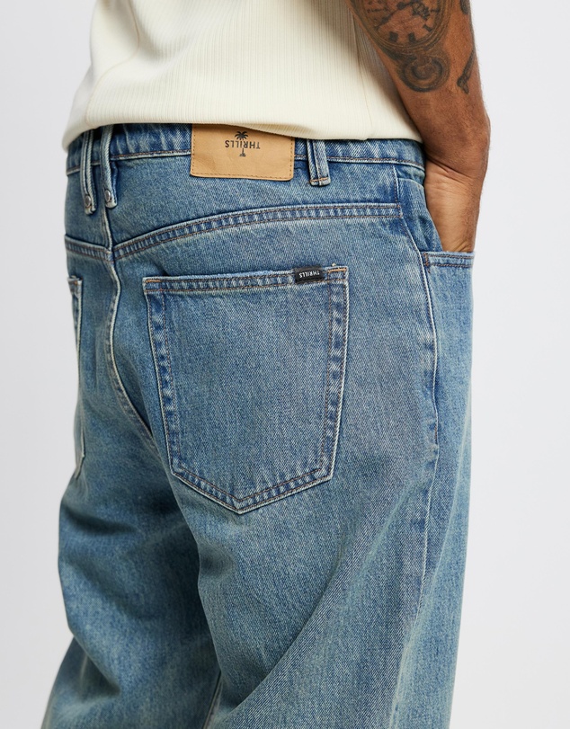 Thrills - ICONIC EXCLUSIVE - Chopped Denim Jeans