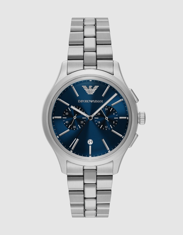 Emporio Armani - Silver Tone Chronograph Watch