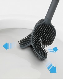 Joseph Joseph - Flex™ 360 Luxe Advanced Toilet Brush with Stainless Steel Finish