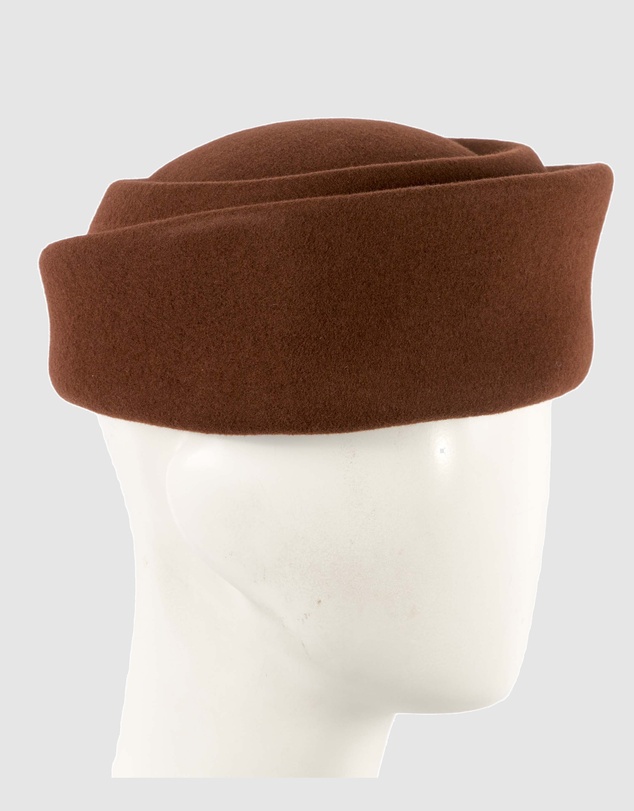 Max Alexander - Felt Coffee Pillbox Hat