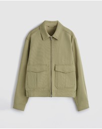 COS - Cotton-Blend Zip-Up Utility Jacket