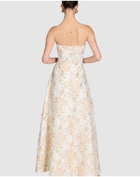 Romance by Honey and Beau - Matteau Pleated Off Shoulder Dress