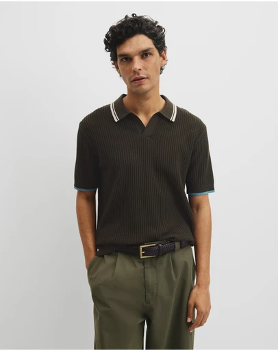 Country Road - Australian Good Earth Cotton Tapered Trophy Polo