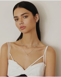 Ania Haie - Ania Haie Silver Mini Disc Drop Stacking Necklace