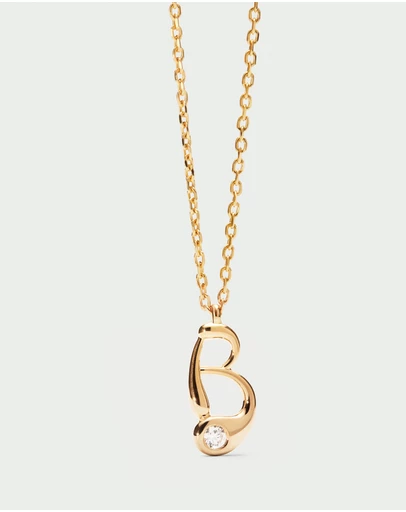 PDPAOLA - Initial 2026 B Pendant Necklace