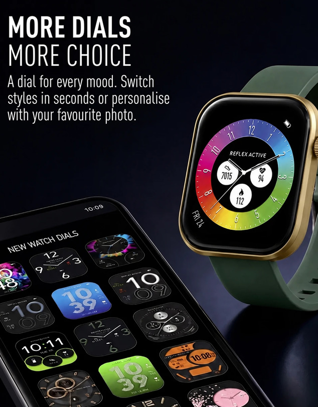 Reflex Active - Reflex Active SERIES Spectra AMOLED Smart Watch Green