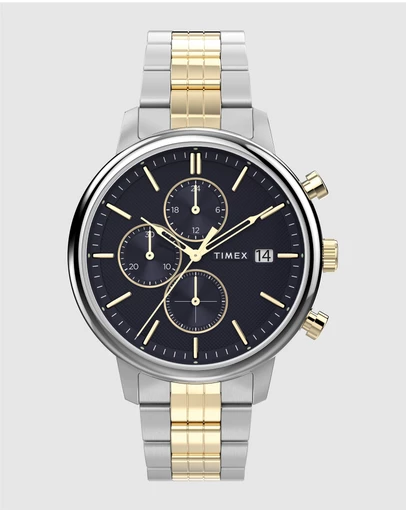 TIMEX - Timex Chicago 45mm Two-Tone Multifunction Watch