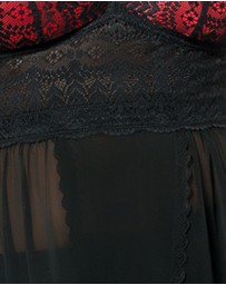 Parfait - Mia Lace & Mesh Padded Full Bust Chemise