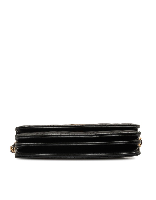 Pre-Loved by Azura Reborn - Pre-Loved chanel Quilted Leather Wallet-on-Chain with Chain Strap