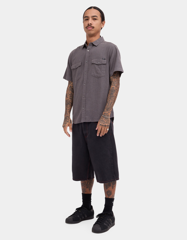 RVCA - Mens Costa Plaid Short Sleeve Shirt