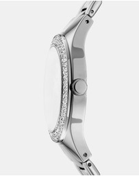 DKNY - Evening Parsons Glitz Silver Stainless Steel 38mm Watch