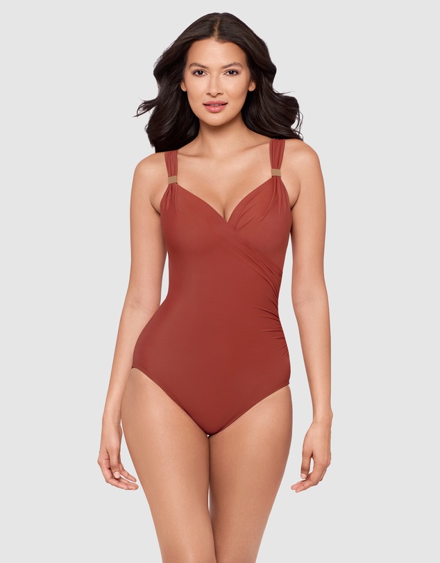 Miraclesuit Swimwear  - Razzle Dazzle Siren Crossover Shaping Swimsuit