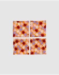 Mosey Me - Crimson Floral Napkin Set