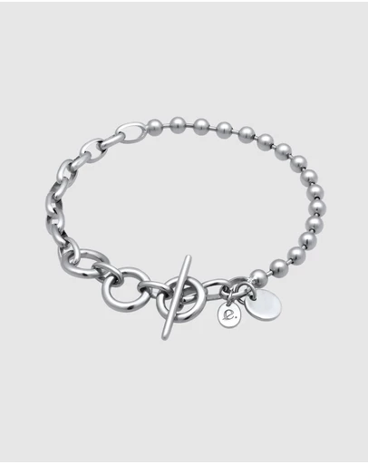Elli Jewelry - Bracelet Ball Chunky Chain 925 Sterling Silver