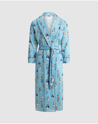 Polo Ralph Lauren - Heritage Polo Bear Shawl Collar Cotton Robe