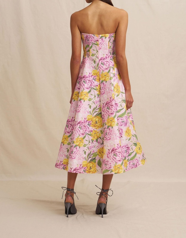 BY JOHNNY. - Christina Panel Strapless Dress