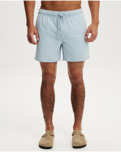 Pale Blue Seersucker