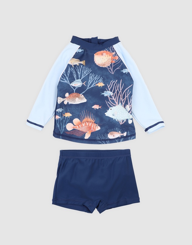 Bebe by Minihaha - Aiden Fish 2 Piece Swim Set