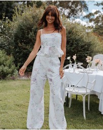 Petal & Pup - Adams Fitted Pant - Purple Floral