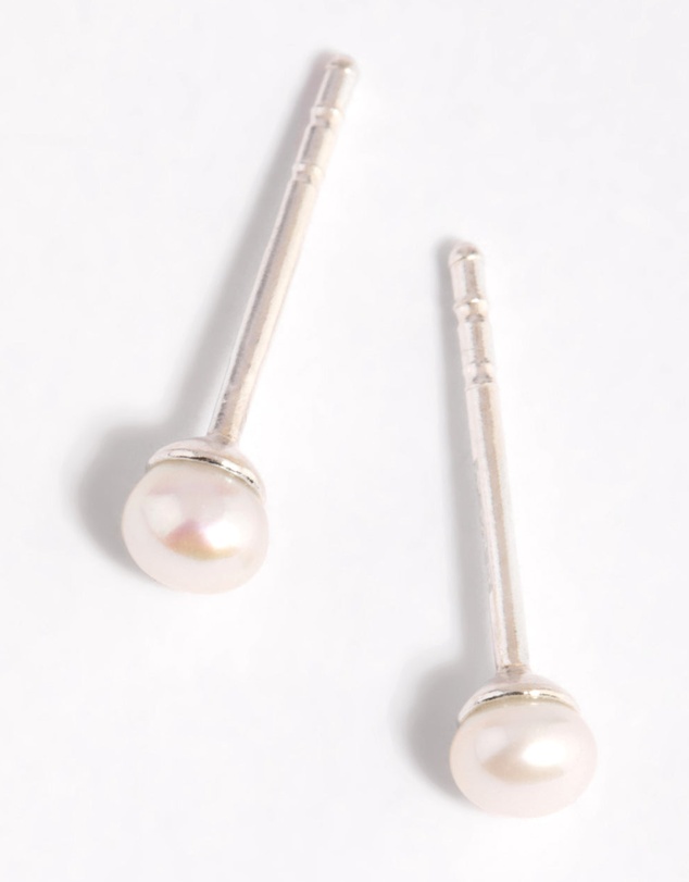 Lovisa - Sterling Silver Freshwater Pearl Stud Earrings