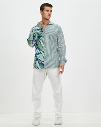 Surrounded By Ghosts - The Vanadium Linen Drawstring Pants