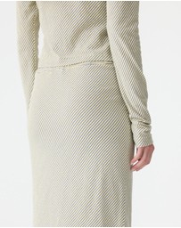 Bassike - Bias Stripe Skirt