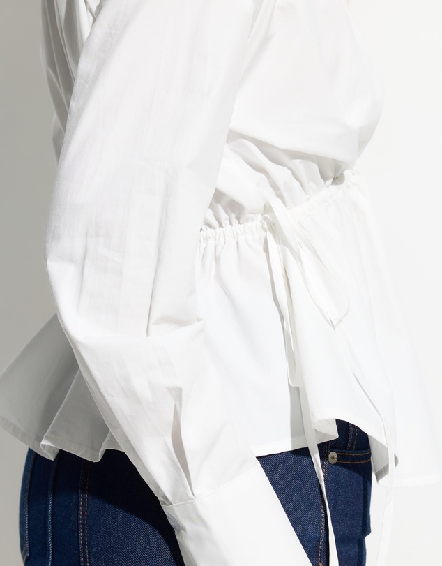 Dazie - Zoe Ruched Detail Button Shirt