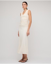 Staple the Label - Lyric Gathered Midi Dress