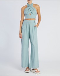 Amelius - Amrita Linen Halter Top
