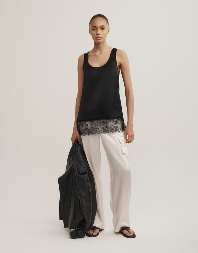 Witchery - Lace Hem Tank Top