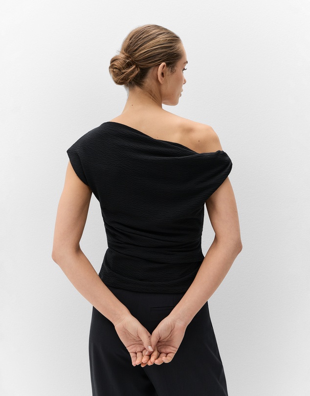 UNISON - Textured Off Shoulder Top