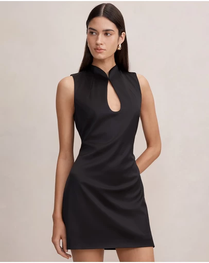 Forever New - Jade Keyhole Satin Mini Dress