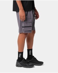 PYRA - Nero Cargo Shorts - Stone