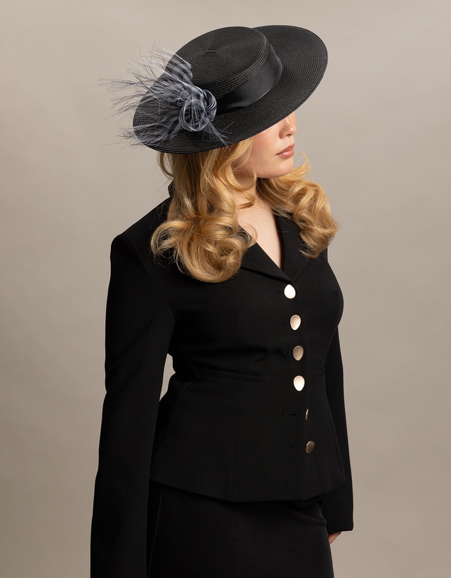 Morgan & Taylor - Nala Racewear Boater in Black